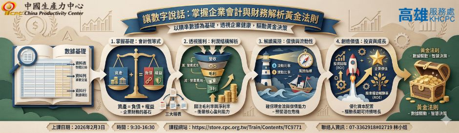 讓數字說話：掌握企業會計與財務解析黃金法則