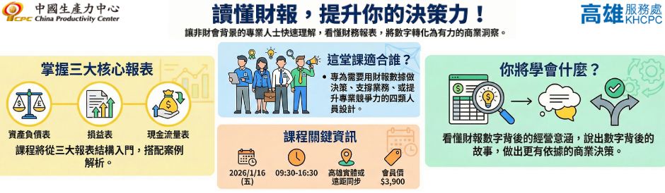 非財會背景人員解讀與分析財務報表